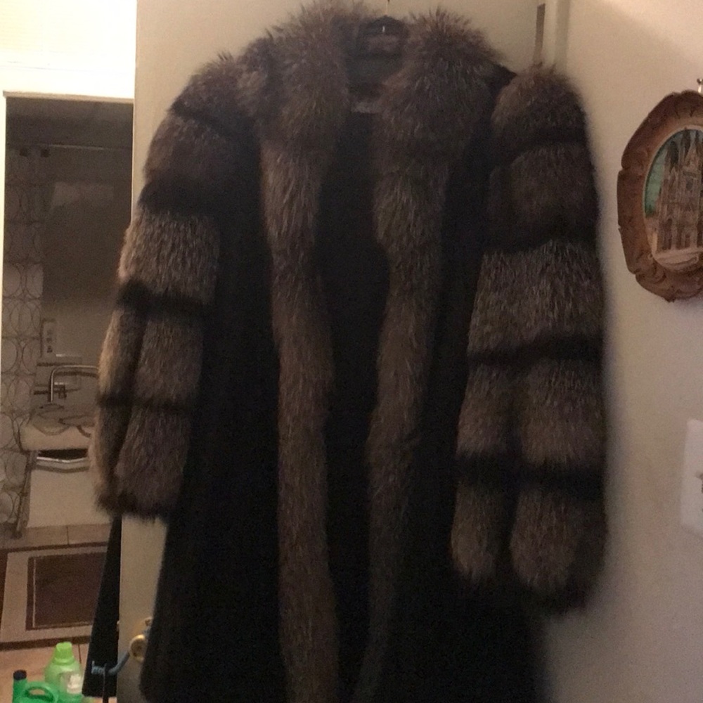 3 quarter length Ranch Mink with Fox trimmings